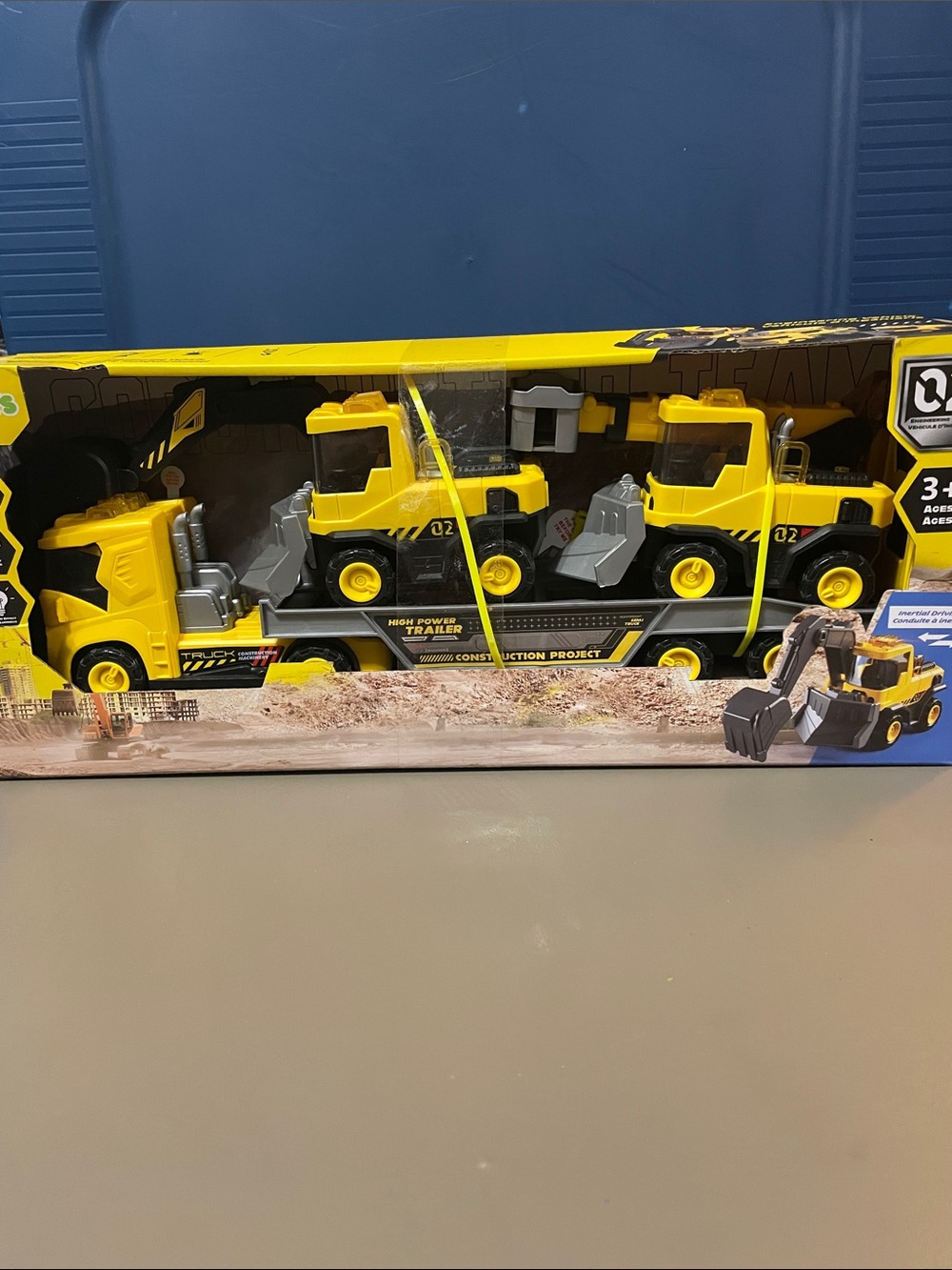 Yellow Construction Truck &  Loader Playset - Kids Toys NWT ages 3 + small parts
